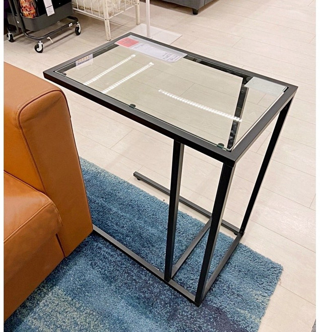 IKEA VITTSJÖ BJÖRKÅSEN 筆記型電腦桌 床邊桌 電腦桌 邊桌 辦公用品 沙發桌 懶人桌, VITTSJO 筆記型電腦桌, (黑棕色)