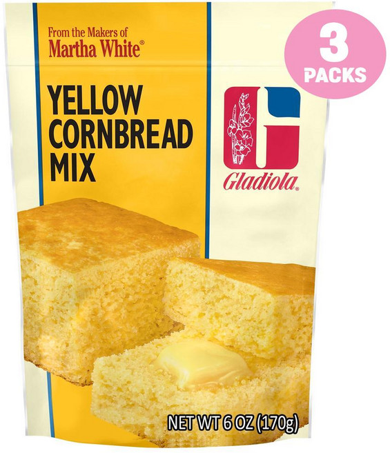 마사화이트 글래디올라 옐로우 콘브레드 믹스, 170g, 3개