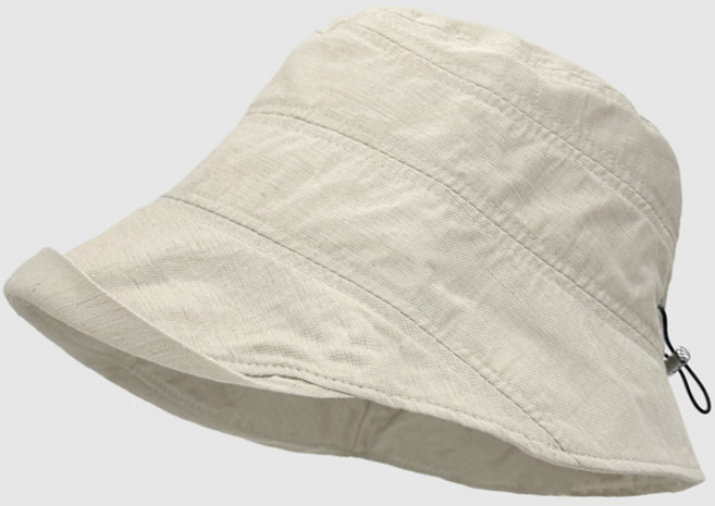 HALOPICK 가벼운 린넨 스트링 벙거지 버킷햇 챙모자