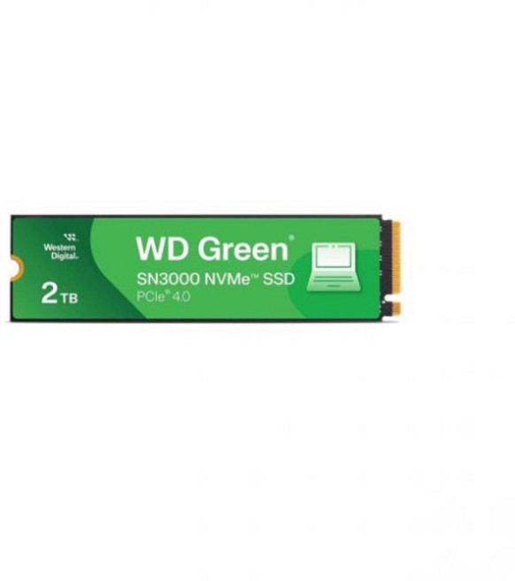 Western Digital WD Green SN3000 2TB M.2 2280 NVMe 내장 SSD 최대 5 000MB/s 읽기 속도 - WDS200T4G0E 145746, Western Digital WD Green SN300