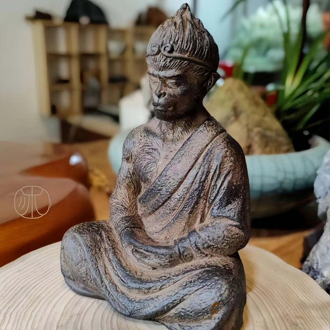 齊天大聖 茶寵 中國風 桌面擺件 人造石 做舊, 商品主圖, 1個