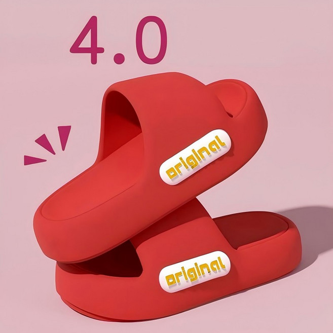 미끄럼방지 마카롱 컬러 페션 슬리퍼 가벼운 푹신한 실내외겸용 슬리퍼 부드러움 구름 위를 밟는 듯한 느낌