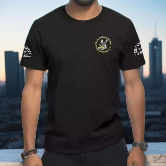 미국 경찰 로스엔젤러스 SWAT 반팔티 (USA 특공대 티셔츠)