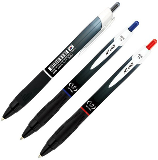 자바펜 제트라인 볼펜 1.0mm, red, 1개