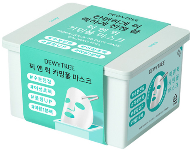 듀이트리 픽앤퀵 뽑아쓰는 카밍풀 마스크, 30개입, 1개