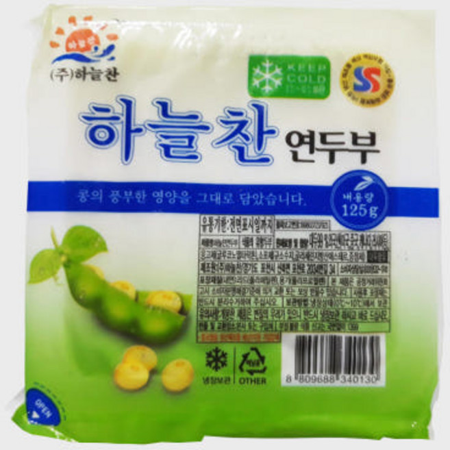 하늘찬 하늘찬 연두부 300g 40개 한끼 토종콩 키즈 건두부 바름 청년 맛있는 다이어트 이강산닷컴