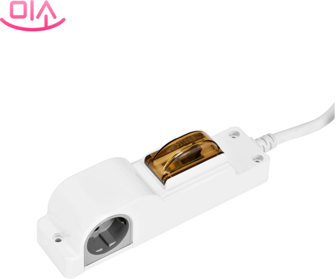 국산 현대 방수방진 고용량 누전차단 2구 옆으로 멀티탭, 1개, 1.5m