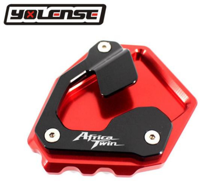 CNC 킥스탠드 풋 사이드 익스텐션 패드 지지대 플레이트 혼다 CRF1000L CRF 아프리카 트윈 ABS DCT 2016-20, 1개