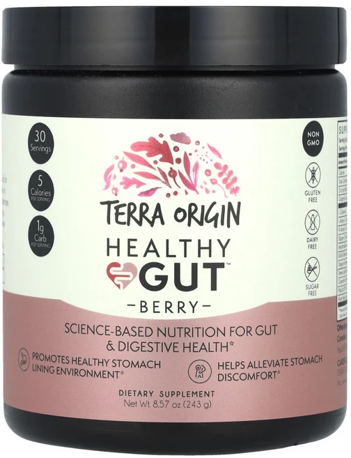 Terra Origin Healthy Gut™ 베리맛 243g 8.57oz 장 건강기능식품118640 118640, 1개 - 쿠팡