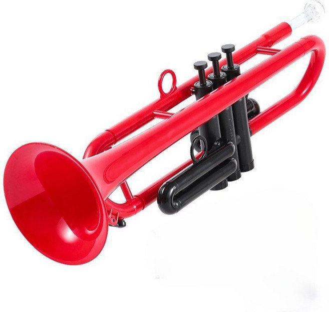 입문용 플라스틱 트럼펫 악기 연습용 취미용 성인 초보자 입문 B플랫 C키, B플랫 블랙, 1개, 기본 모델명/품번