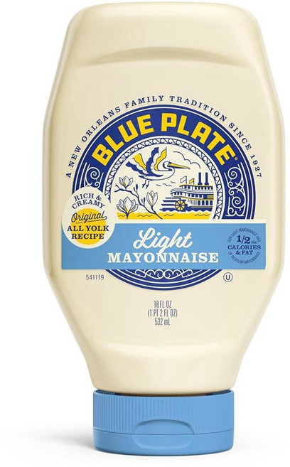 블루 플레이트 마요네즈 샌드위치 스프레드 오즈 병 8개 1팩, Light, 18 Fl Oz (Pack of 6)
