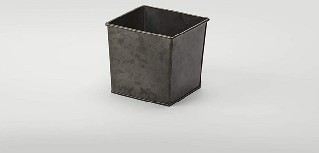 아메리칸 메탈크래프트 BEVG6 아연 도금 음료 욕조 직사각형 은색 1/6 사이즈, 1/6-Size, Onyx