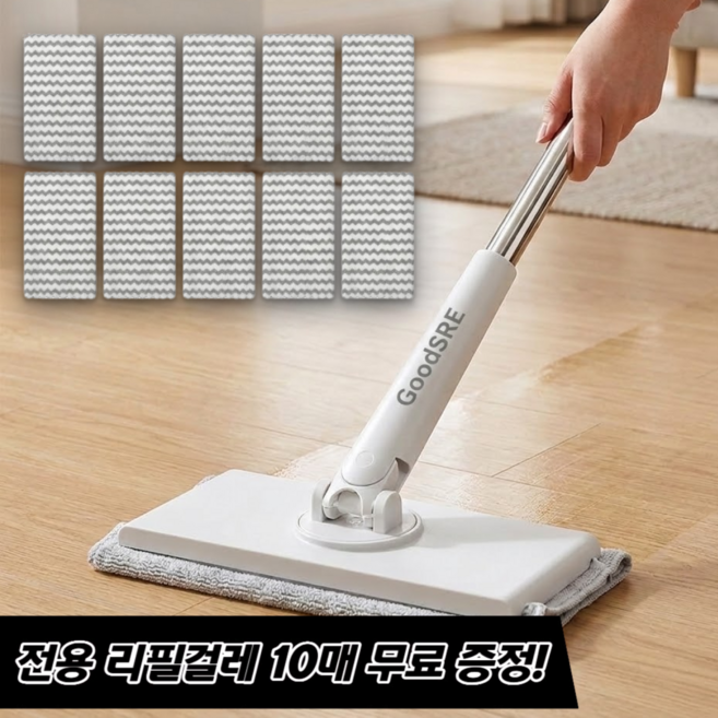 굿새로이 손쉬운 원터치 딸깍 밀대걸레 리필 10매, 1개