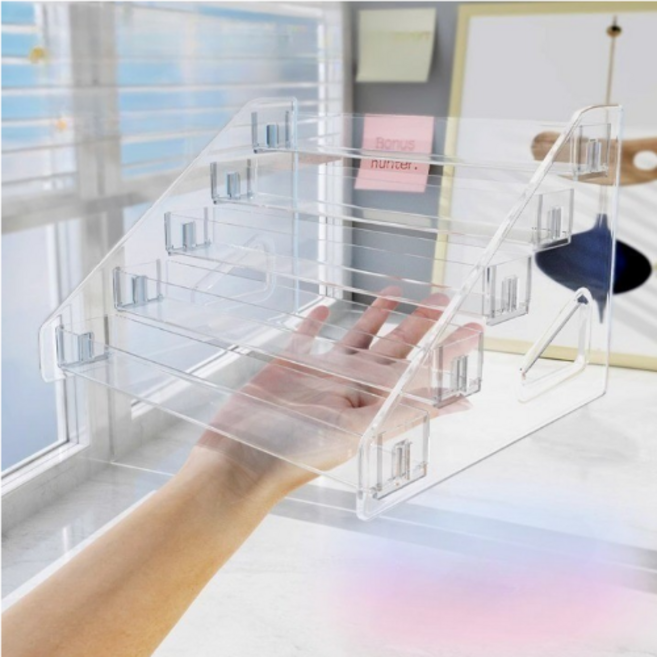 티니핑 피규어 아크릴 진열대 네일 화장품 매니큐어 립스틱 정리받침대, 1개