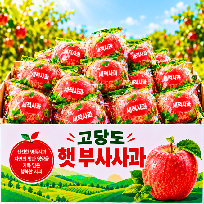 [한정특가] 딱50박스만 고당도 껍질째먹는 세척사과, 1개, 5kg (강력추천)