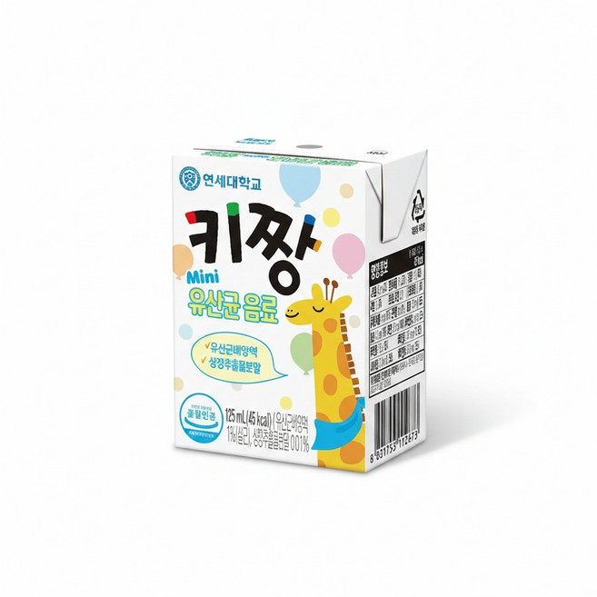 [연세우유]연세 키짱 마시는 유산균음료 125ml x 72팩 /요구르트
