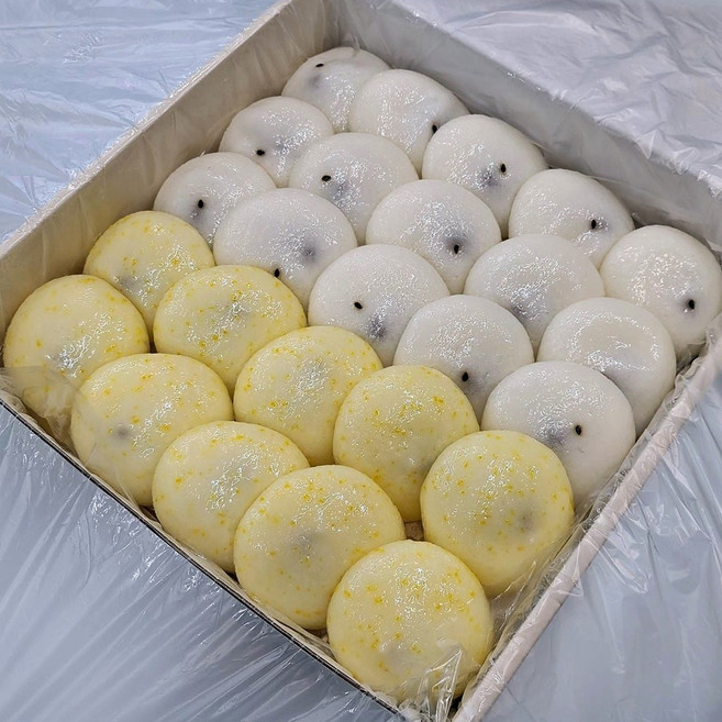 신사임당떡 옥수수 잔기지떡 국산 50개입 25개입 백미 기정떡 기지떡 기주떡 증편, 4개, 1.5kg