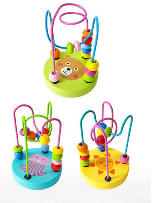 아이큐 EQ발달 매끄런원목 미니 롤러코스터 미끄럼틀놀이 유아교구 유치원, 1개