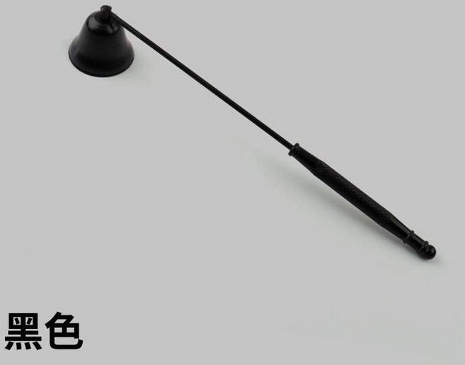香薰蠟燭工具套裝, 黑色喇叭滅燭罩, 1個