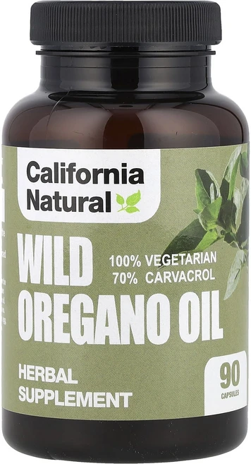 캘리포니아네츄럴 야생 오레가노 오일 베지캡슐 90정, 5개 - 쿠팡