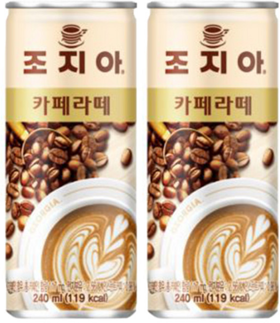 조지아 카페라테, 240ml, 24개