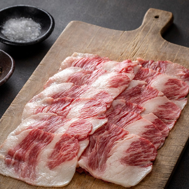 한우 1등급+ 차돌박이 200g / 소고기 구이용 쇠고기 선물용, 1개