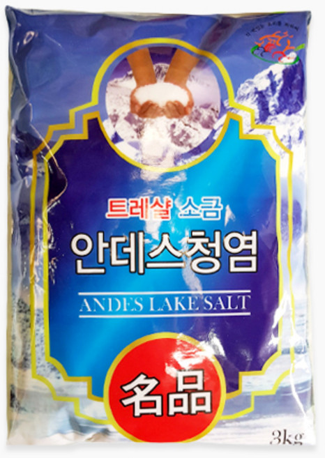 안데스 소금 (트레샬 청염), 3kg, 1개