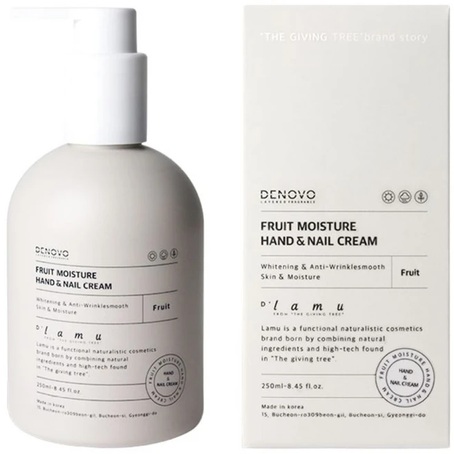 디라무 프룻 모이스처 네일&핸드크림, 1개, 250ml - 쿠팡