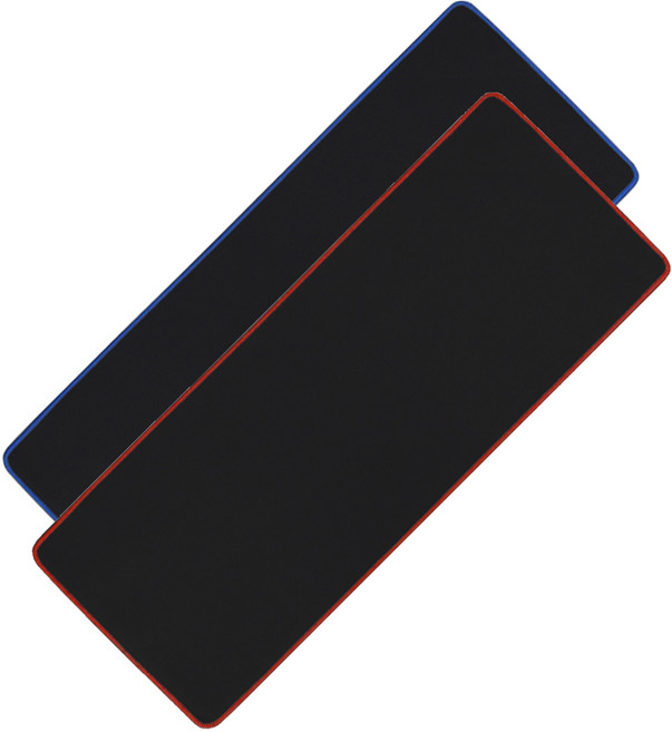 밸류엠 게이밍 마우스 장패드, 블루+레드, 2개