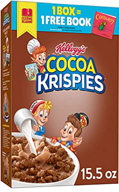 Kellogg's Breakfast Cereal Cocoa Krispies 켈로그 아침 시리얼 코코아 크리스피, 1개, 539.77g