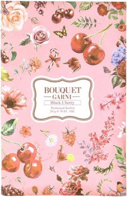 부케가르니 퍼퓸드 샤쉐 옷장방향제 블랙체리 본품, 20g, 1개
