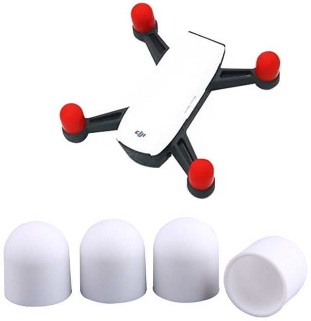 DJI Spark 스파크 전용 모터 커버 실리콘 캡 보호캡 드론 악세사리 다채색, 1개, (스파크) 모터커버(화이트)