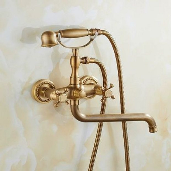 엔틱 빈티지 샤워기 욕실인테리어 레트로 수도꼭지, 1개