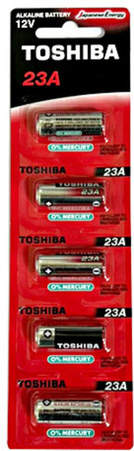 도시바 23A 알카라인 건전지 카드 5개입 (A23), 5개