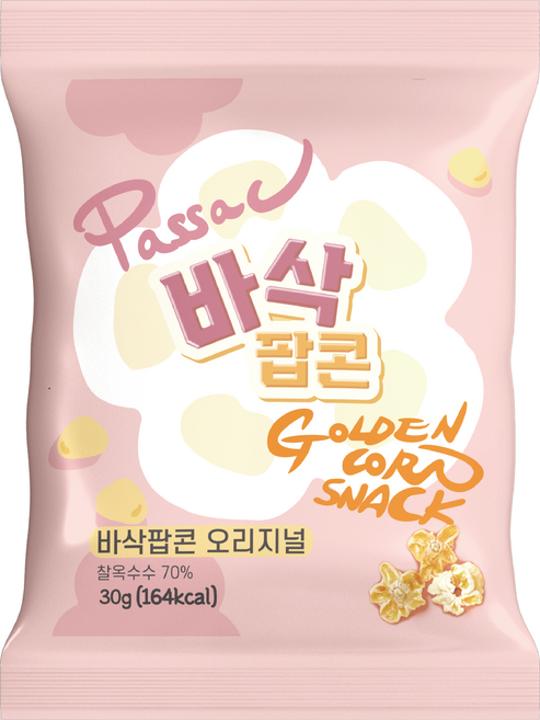 [공식판매처] 바삭팝콘 오리지널 30g, 10개