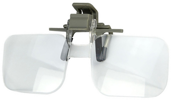 UC-CP260 클립형 2배돋보기 독서용 작업용 확대경 노안 현미경 부품 검사용 노인, 1개