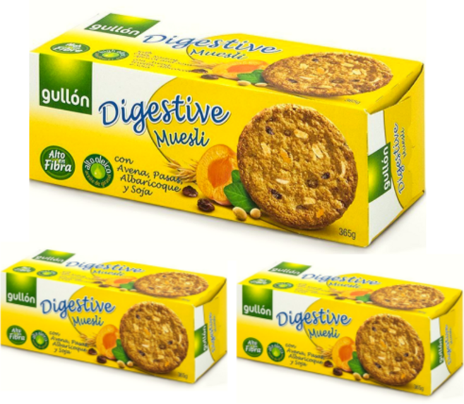 구욘 다이제스티브 살구맛 쿠키 묶음 비스킷 통밀크래커 비스킷 오트밀쿠키 귀리, 230g, 3개