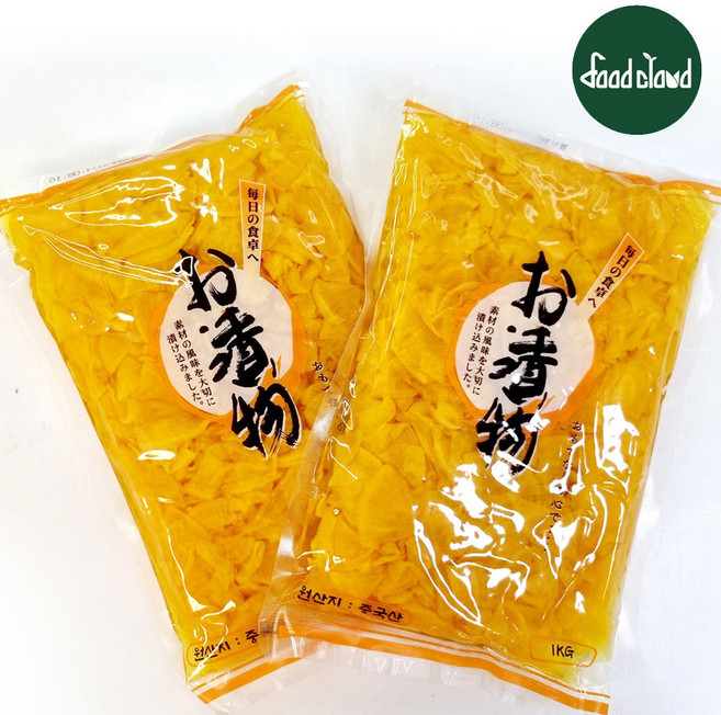 씨엘푸드 동경단무지 슬라이스 1kg, 1개