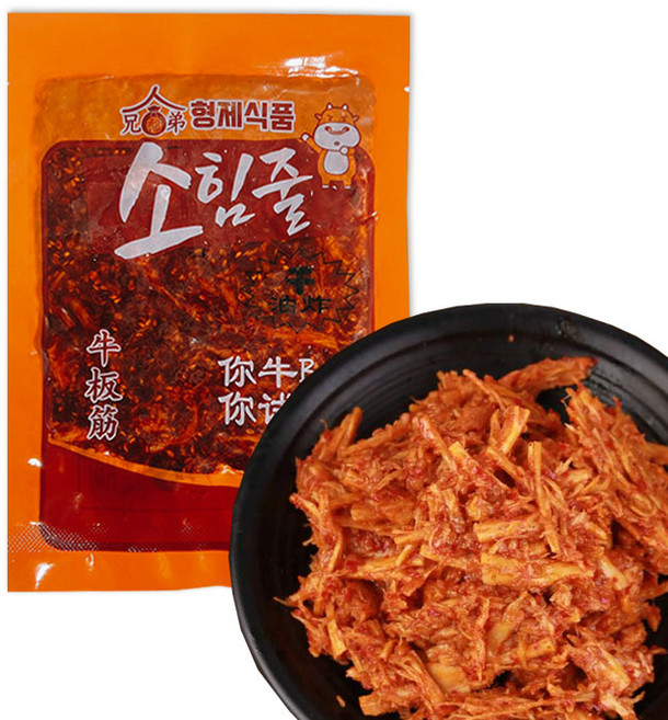 [천천중국식품]중국식품 소힘줄 100g(매운맛), 100g, 1개