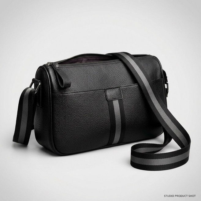 베르소냐 남성 프리미엄 소가죽 크로스백 VE75013