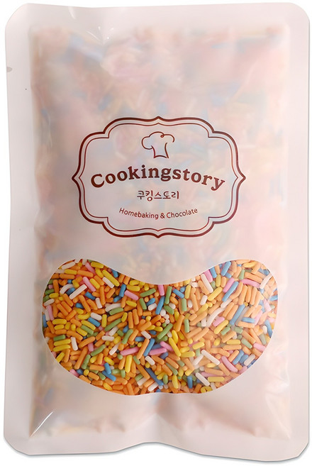 쿠킹스토리 레인보우 스프링클 랜덤발송, 200g, 1개