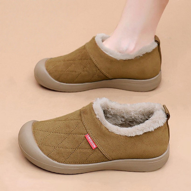 Modern Fashion 여성 발편한 털 로퍼 방한 슬립온 L86