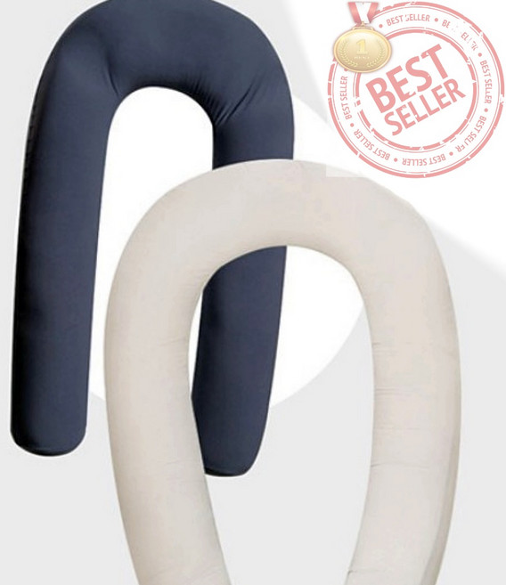 포유 쫀득 마약 뚱뚱 바디필로우 U자형 커버, 뚱뚱U커버_그레이