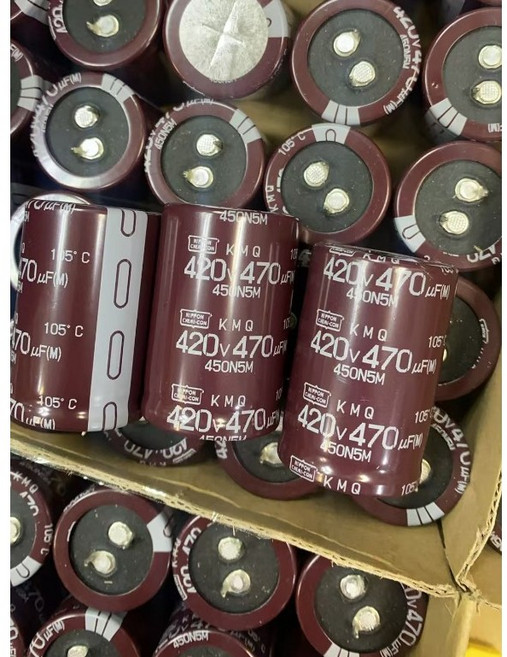NIPPON CHEMICON 鋁質電解電容器 470uF 420V, 1個