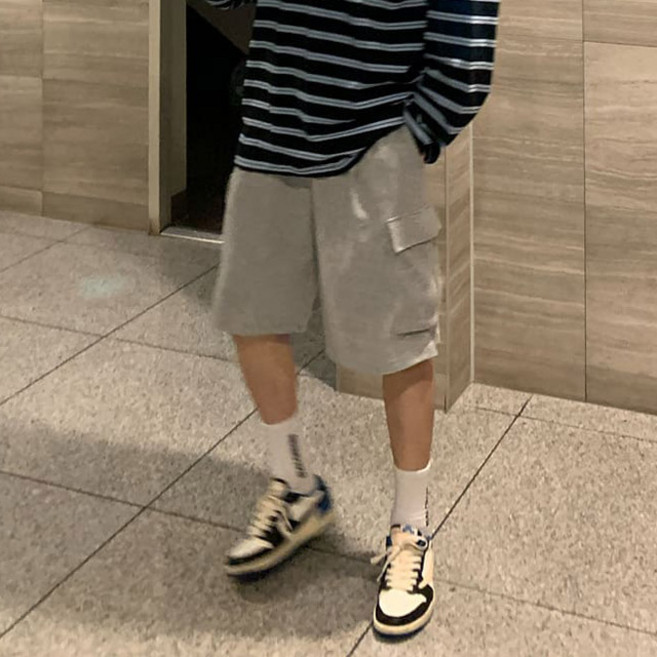치트키 트릭스 수피마 트레이닝 카고 반바지