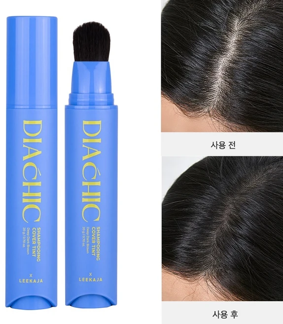 이가자헤어비스 디아쉬끄 샴푸잉 커버 틴트 두피타투 새치커버 헤어틴트, 1개, 다크브라운 - 쿠팡
