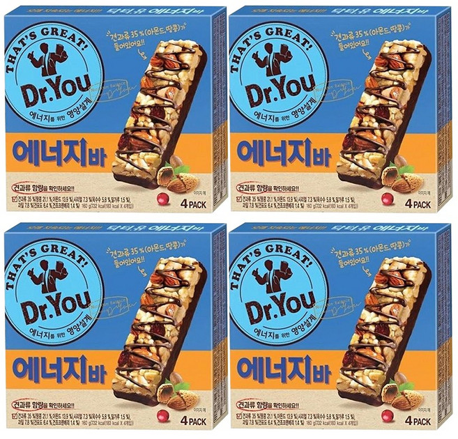 오리온 닥터유 에너지바, 40g, 16개