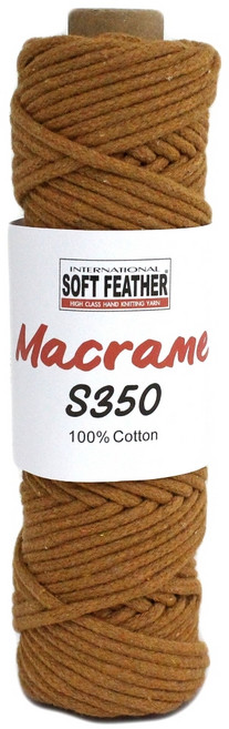INTERNATIONAL SOFT FEATHER Macrame 編結棉線 S350 3mm 純棉 1個, 11