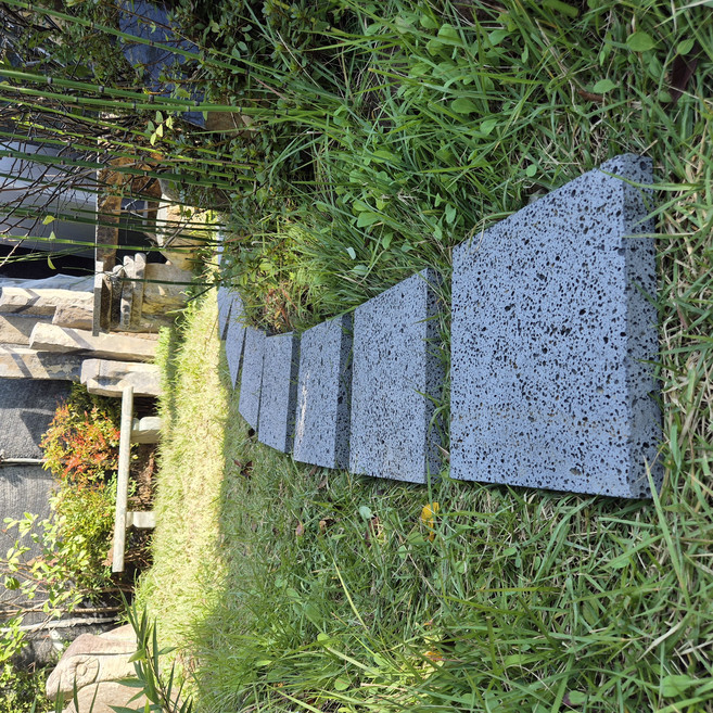 [레드조경] 현무암 디딤석 30 x 30cm 두께3cm, 6kg, 1개