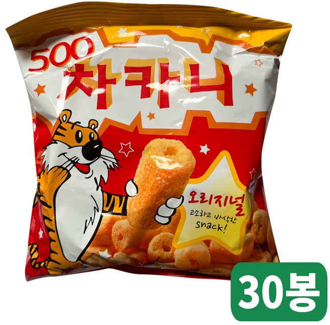 차카니 JJ 추억의 불량식품 문방구과자 스낵, 32g, 30개
